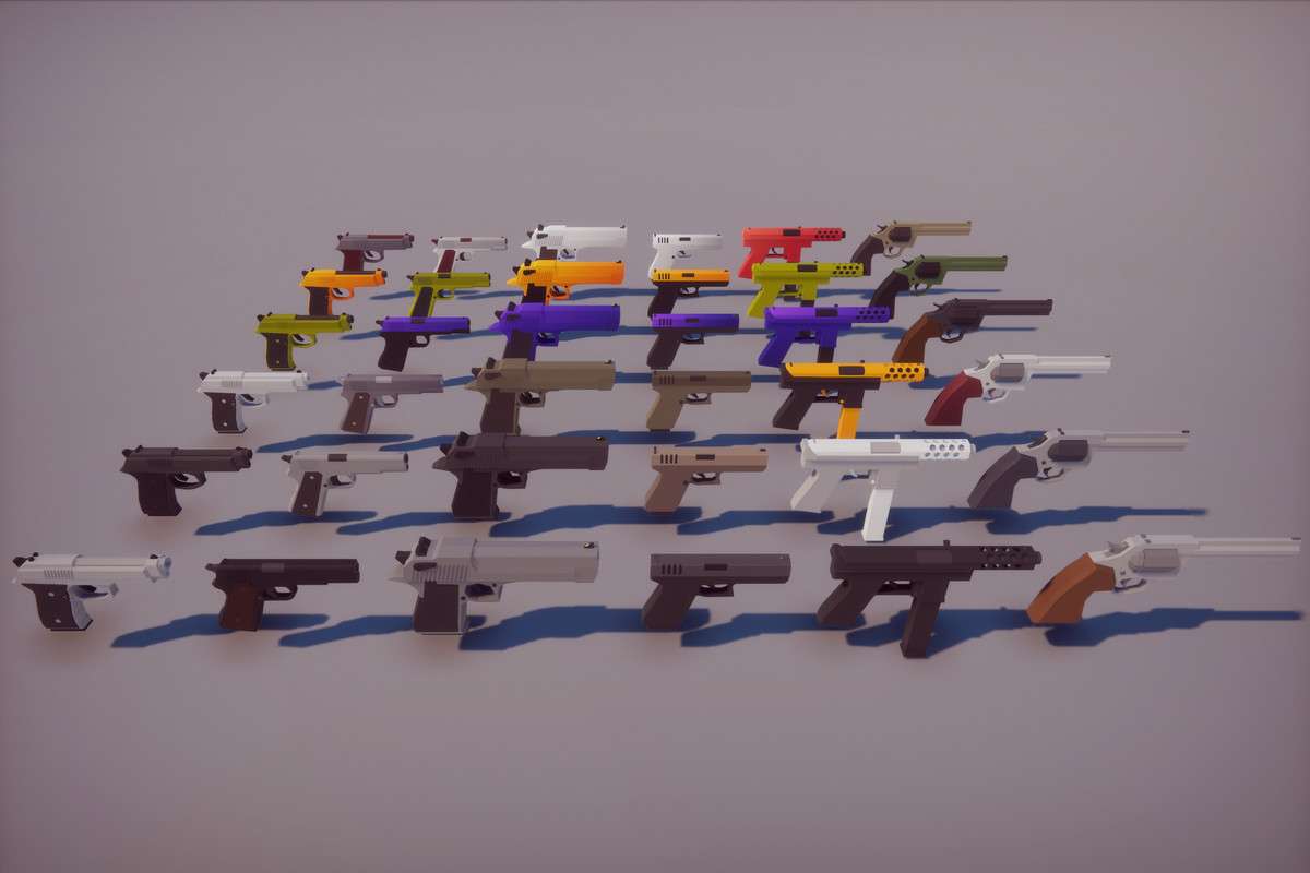Low Poly FPS Weapons Pack Screenshot {loop_index}