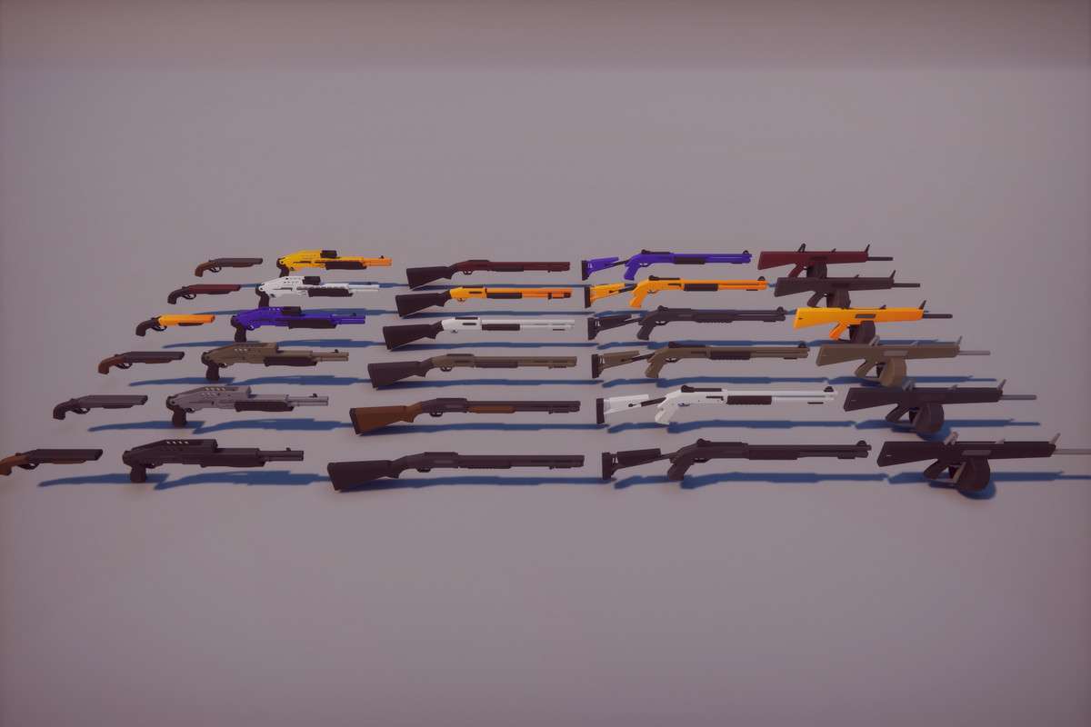 Low Poly FPS Weapons Pack Screenshot {loop_index}