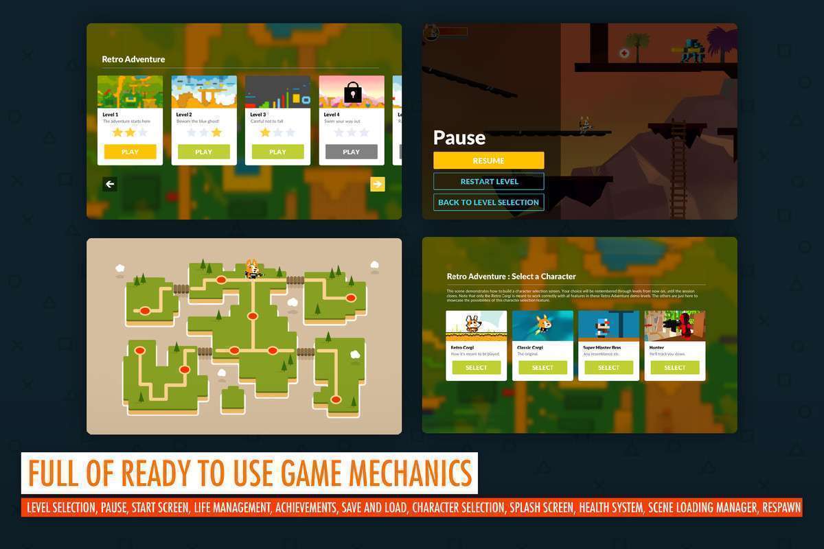 Corgi Engine – 2D + 2.5D Platformer Screenshot {loop_index}