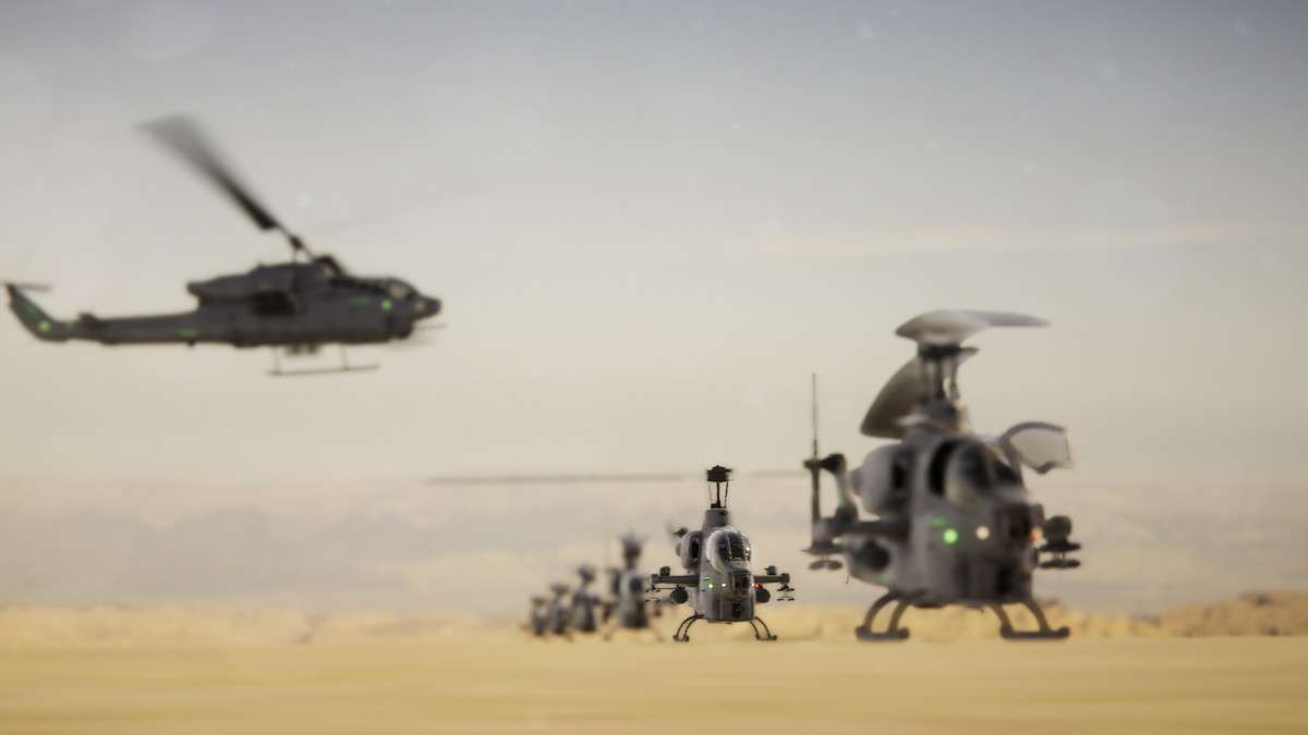 PBR Helicopter AH-1W SuperCobra Screenshot {loop_index}