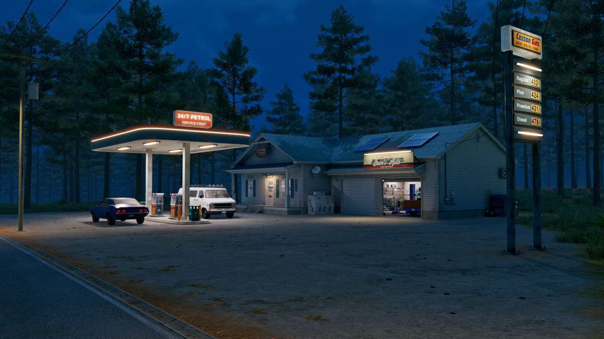 Rural Gas Station Screenshot {loop_index}