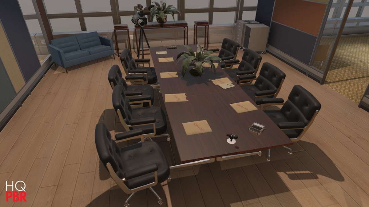 HQ PBR Retro Office Environment Screenshot {loop_index}