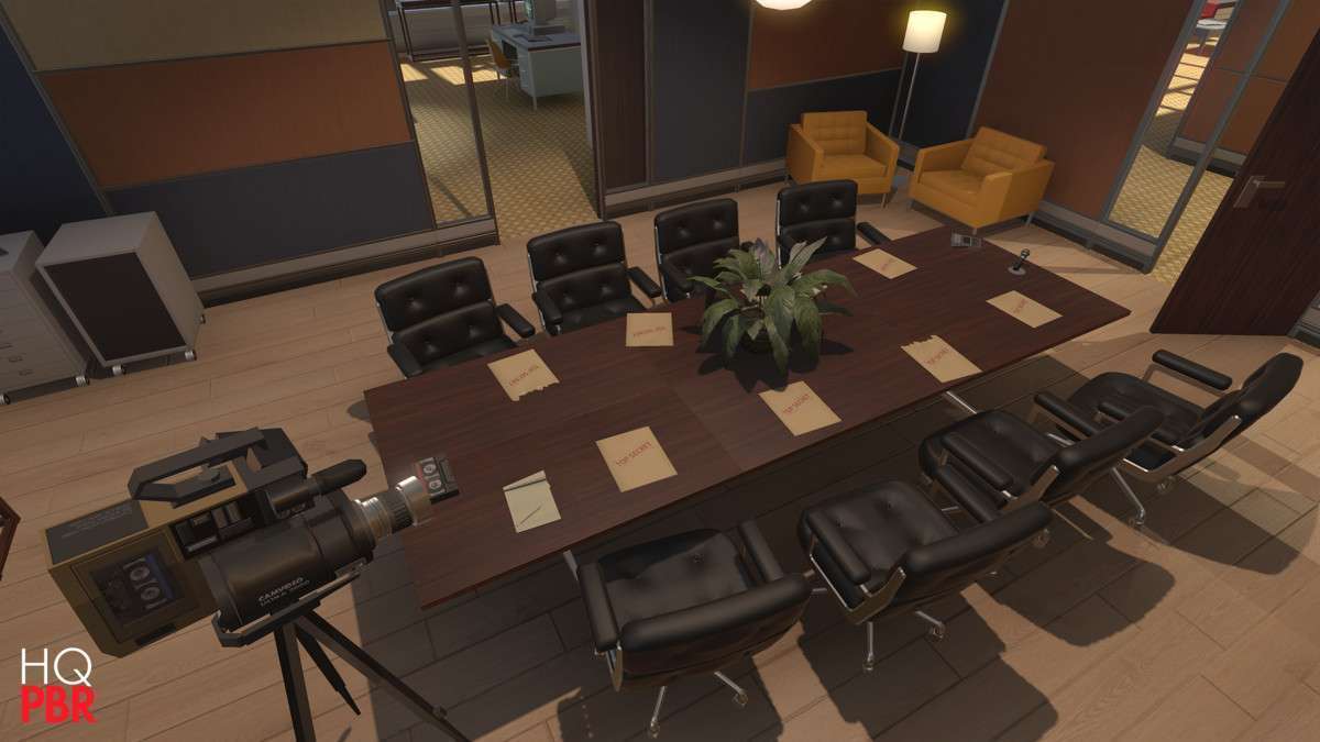 HQ PBR Retro Office Environment Screenshot {loop_index}