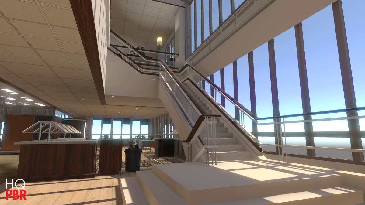 HQ PBR Retro Office Environment Screenshot {loop_index}