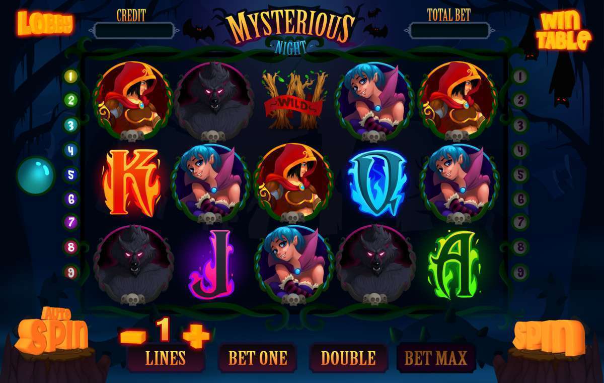 Mysterious night slot game assets Screenshot {loop_index}