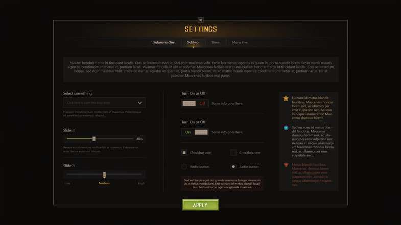 RPG & MMO UI 4 Screenshot {loop_index}