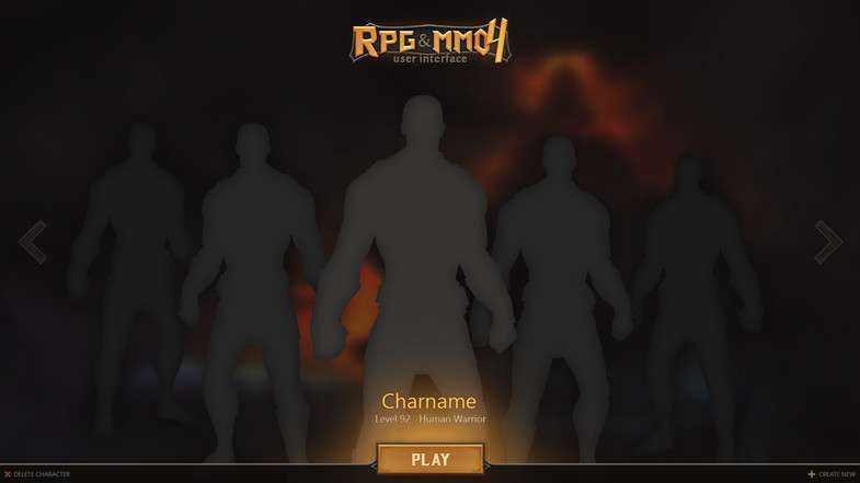 RPG & MMO UI 4 Screenshot {loop_index}