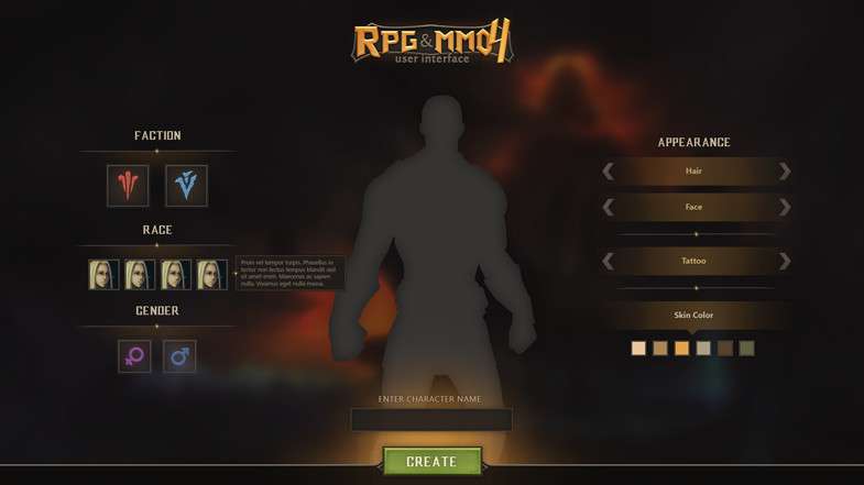 RPG & MMO UI 4 Screenshot {loop_index}