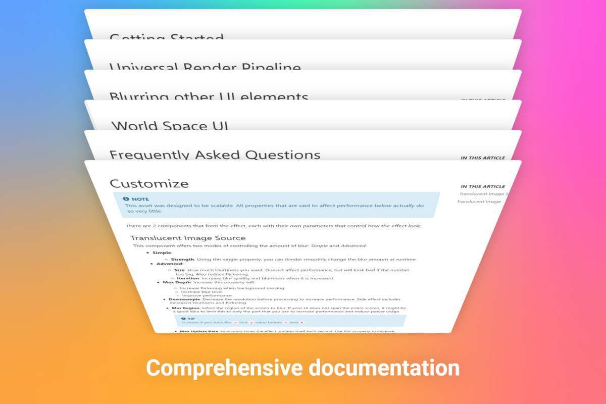 Translucent Image – Fast UI Background Blur Screenshot {loop_index}