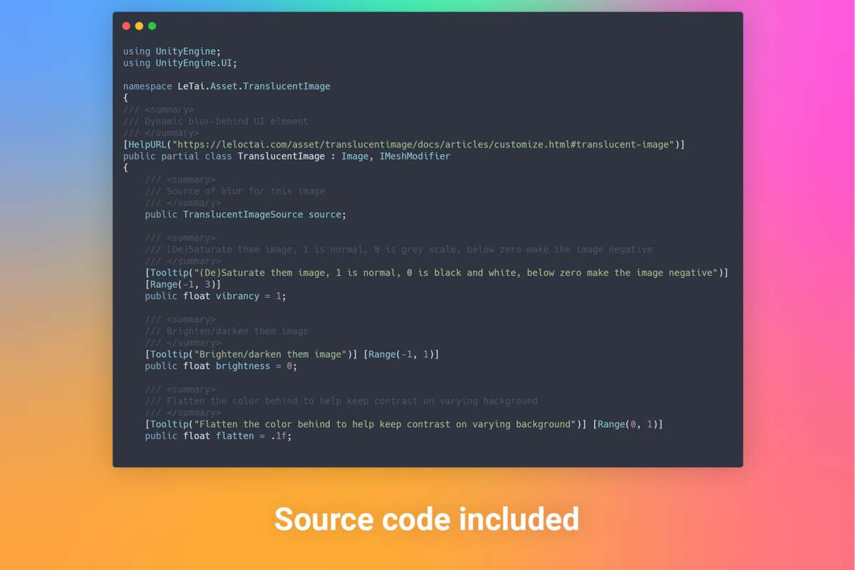 Translucent Image – Fast UI Background Blur Screenshot {loop_index}