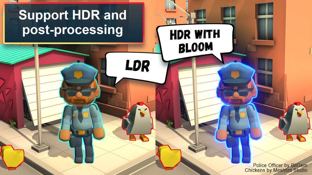 Easy Performant Outline 2D | 3D (URP / HDRP) Screenshot {loop_index}