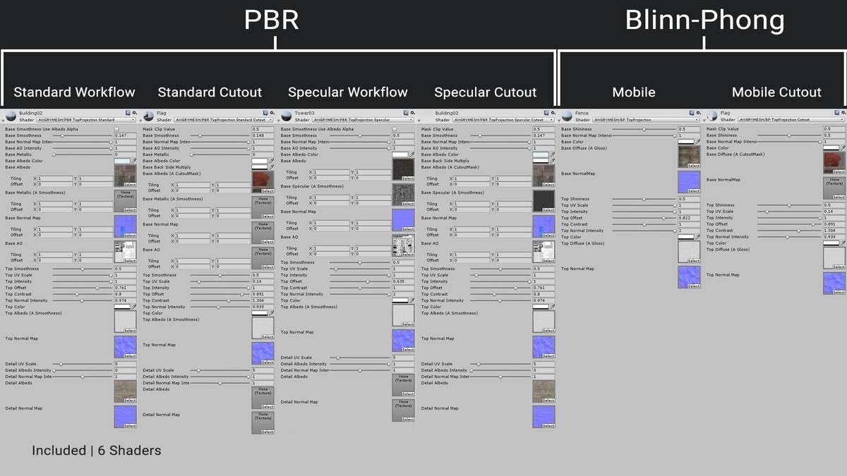 Top Projection Shaders Pack Screenshot {loop_index}