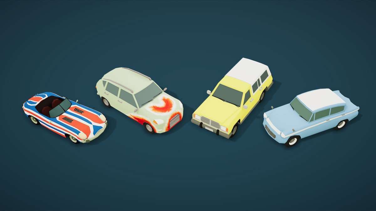 Cartoon Vehicles Full Pack – Low Poly Cars (80 Cars) Screenshot {loop_index}