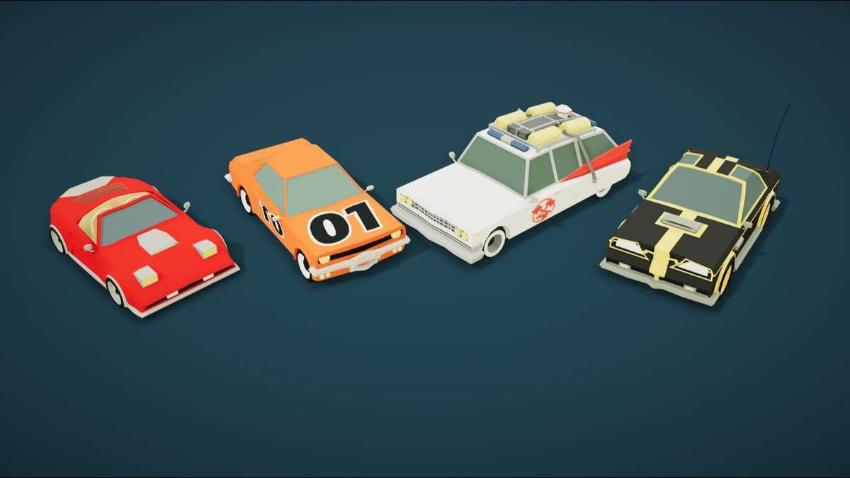 Cartoon Vehicles Full Pack – Low Poly Cars (80 Cars) Screenshot {loop_index}