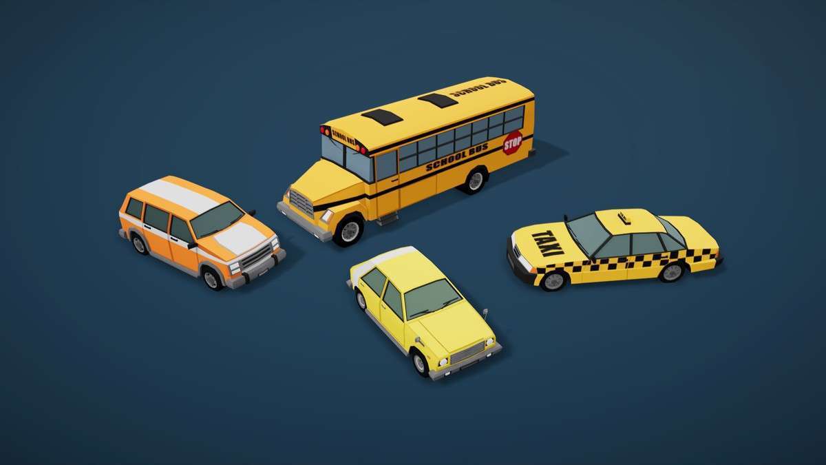 Cartoon Vehicles Full Pack – Low Poly Cars (80 Cars) Screenshot {loop_index}
