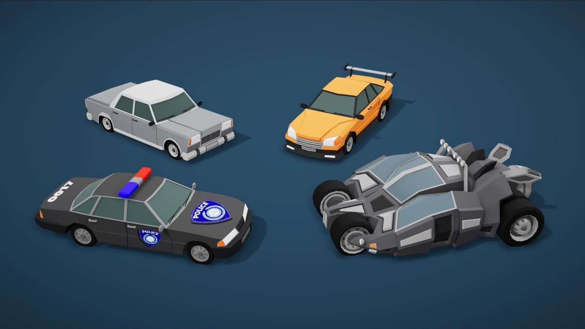 Cartoon Vehicles Full Pack – Low Poly Cars (80 Cars) Screenshot {loop_index}