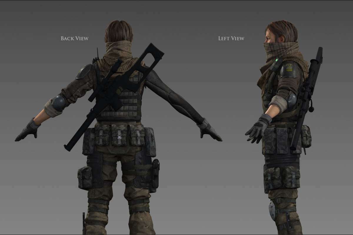 Soldier Model 01 – Customizable Character Pack | ELENA Screenshot {loop_index}