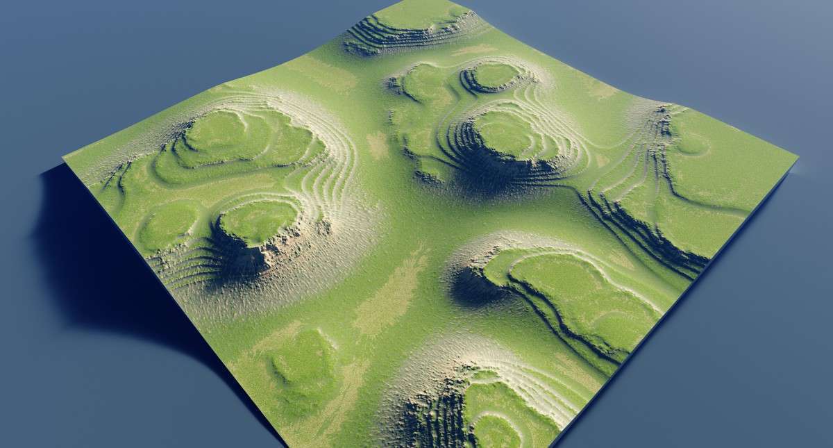 Ultimate StampIT! Collection – Heightmaps for Unity 6, MicroVerse, Gaia Terrain Screenshot {loop_index}