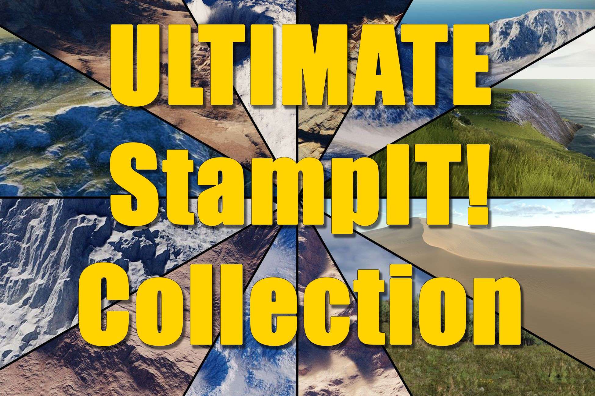 Ultimate StampIT! Collection – Heightmaps for Unity 6, MicroVerse, Gaia Terrain Free Download
