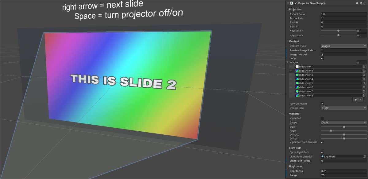 Projector Simulator Screenshot {loop_index}