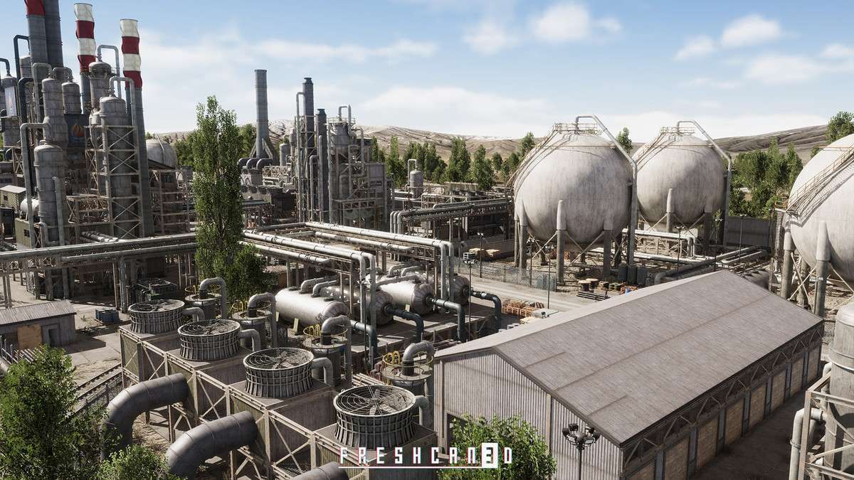 Chemical Plant & Refinery Environment (Modular Factory Factory Building Factory) Screenshot {loop_index}