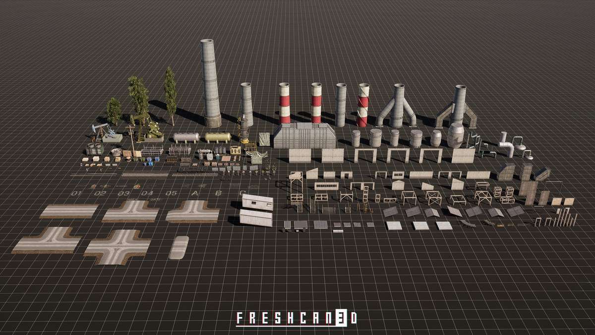 Chemical Plant & Refinery Environment (Modular Factory Factory Building Factory) Screenshot {loop_index}