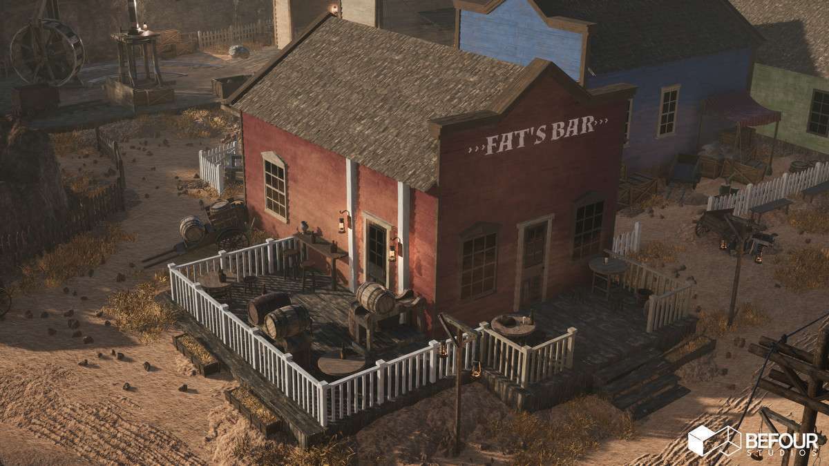 Western Desert Town Environment Screenshot {loop_index}