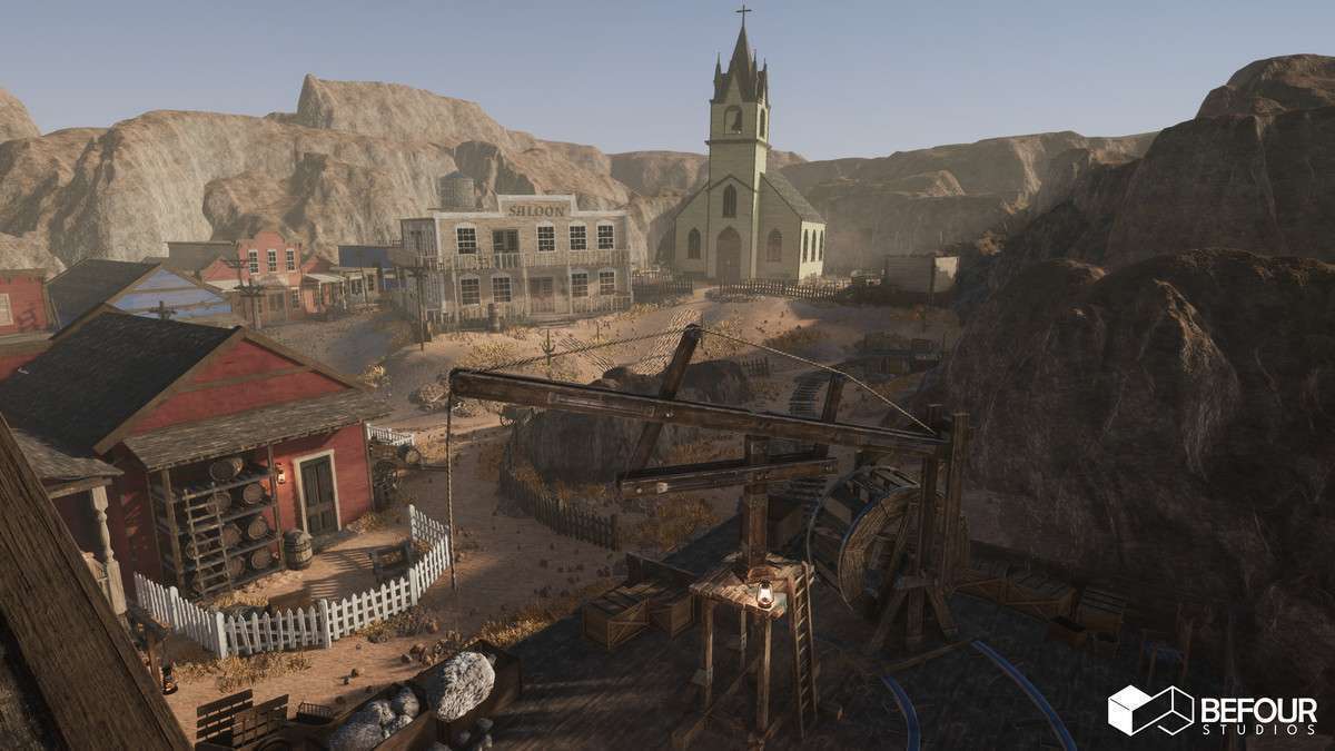 Western Desert Town Environment Screenshot {loop_index}