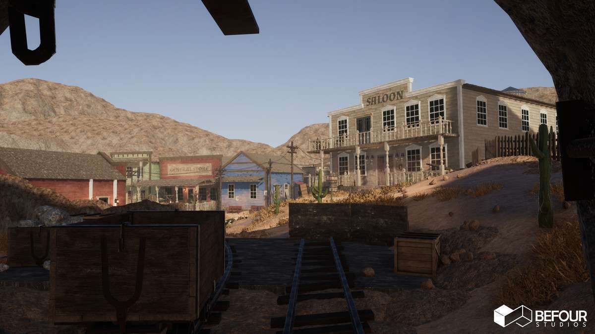 Western Desert Town Environment Screenshot {loop_index}
