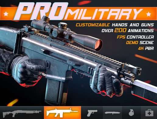 PRO Military: Customizable FPS Character Free Download
