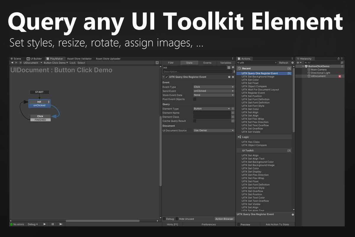 UI Toolkit Playmaker Integration Screenshot {loop_index}