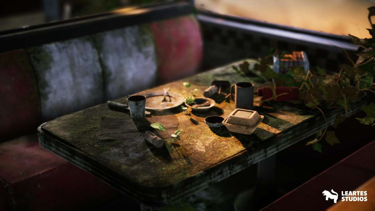 Post-Apo American Diner Environment / Exterior + Interior Screenshot {loop_index}