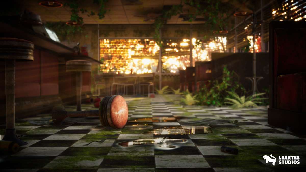 Post-Apo American Diner Environment / Exterior + Interior Screenshot {loop_index}