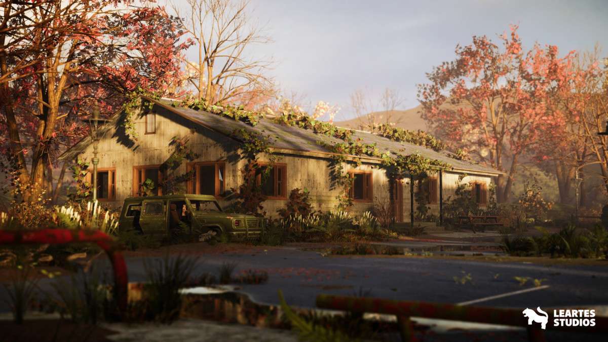 Post-Apo American Diner Environment / Exterior + Interior Screenshot {loop_index}