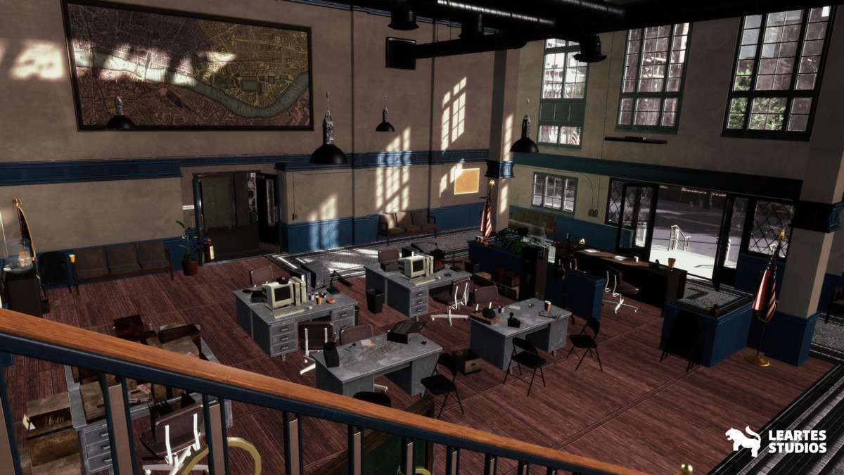 Retro Police Station Environment / Exterior + Interior Screenshot {loop_index}