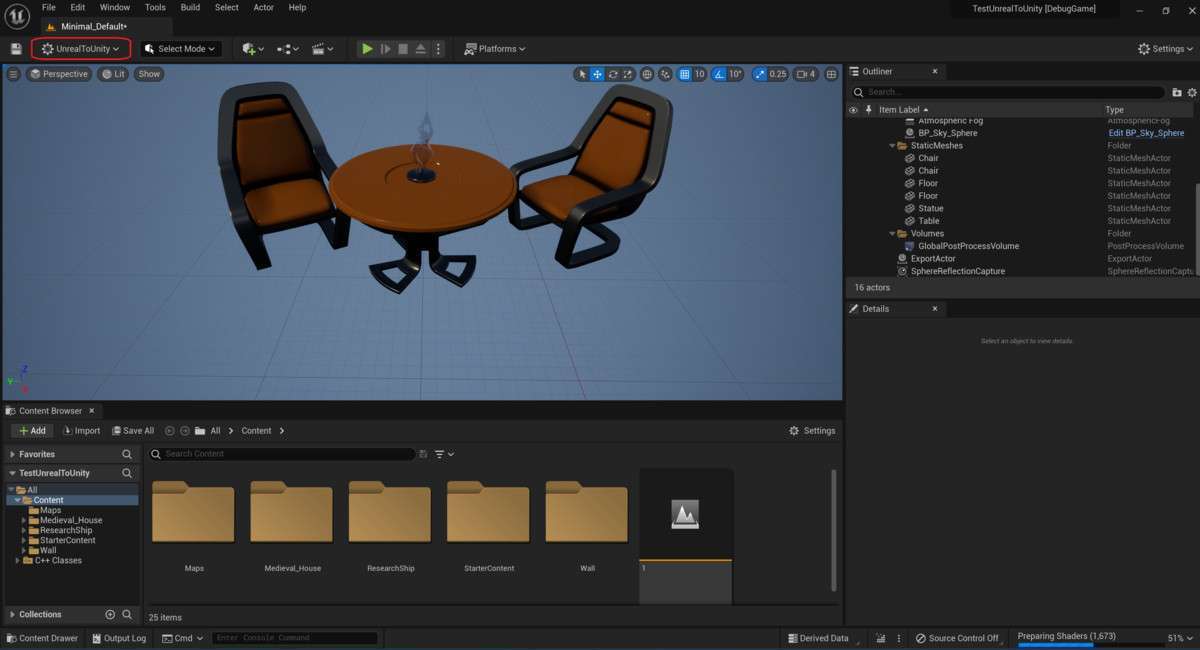 Exporter for Unreal to/for Unity 2026 Screenshot {loop_index}