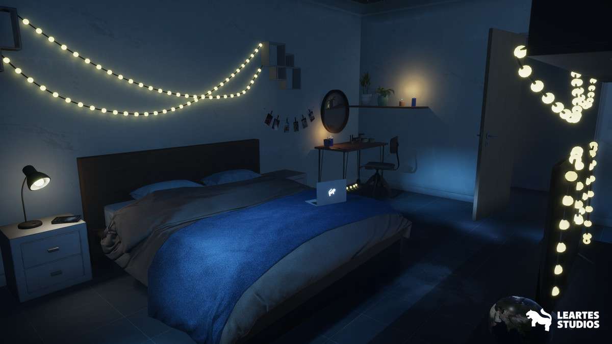 Student Apartment Interior Screenshot {loop_index}