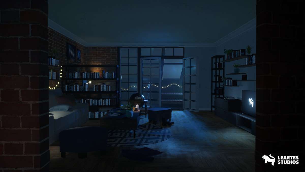 Student Apartment Interior Screenshot {loop_index}