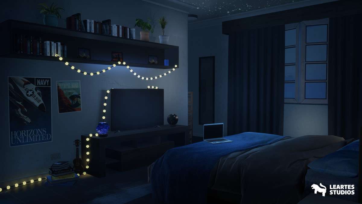 Student Apartment Interior Screenshot {loop_index}