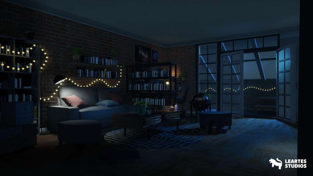 Student Apartment Interior Screenshot {loop_index}