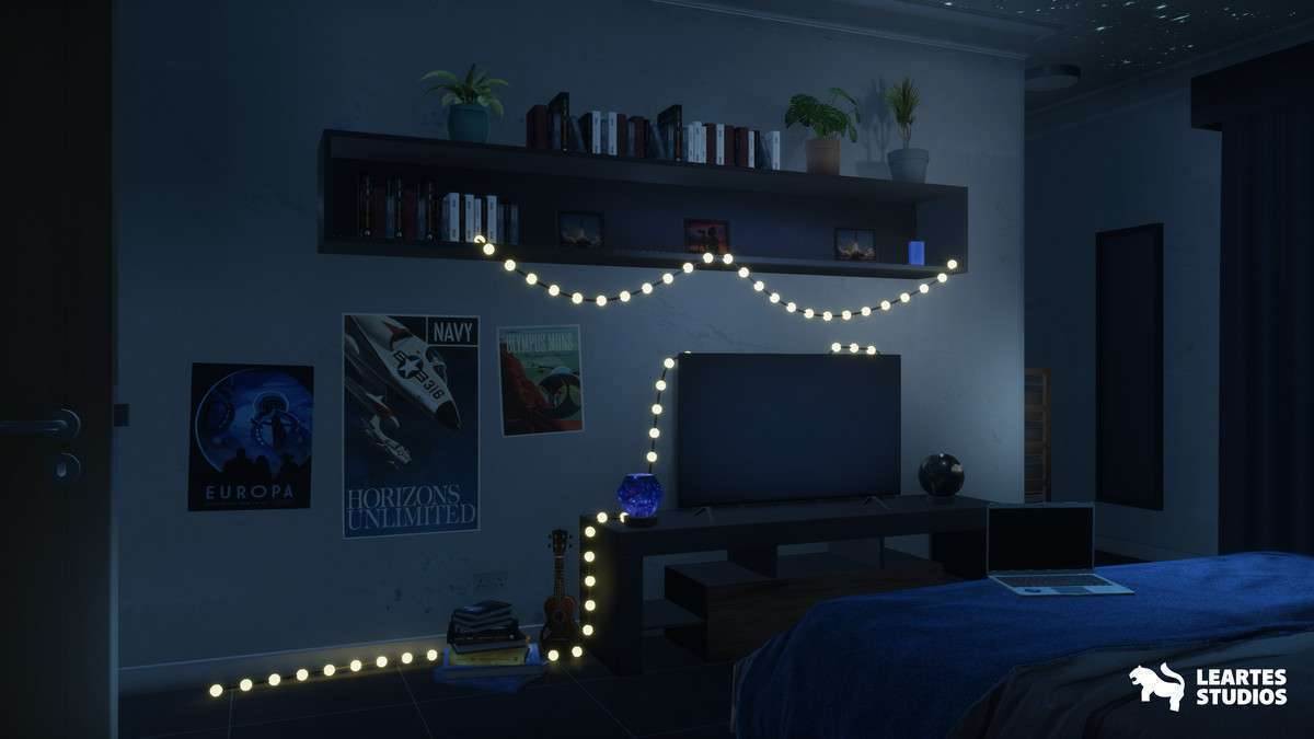 Student Apartment Interior Screenshot {loop_index}