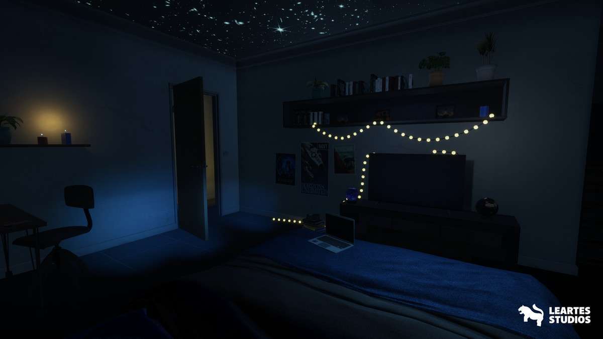 Student Apartment Interior Screenshot {loop_index}