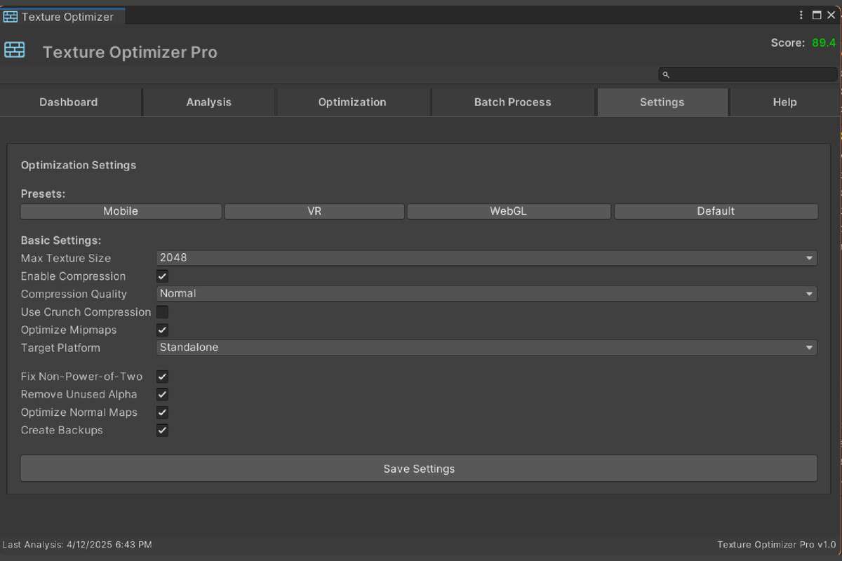 Texture Optimizer Pro (TOP) Screenshot {loop_index}