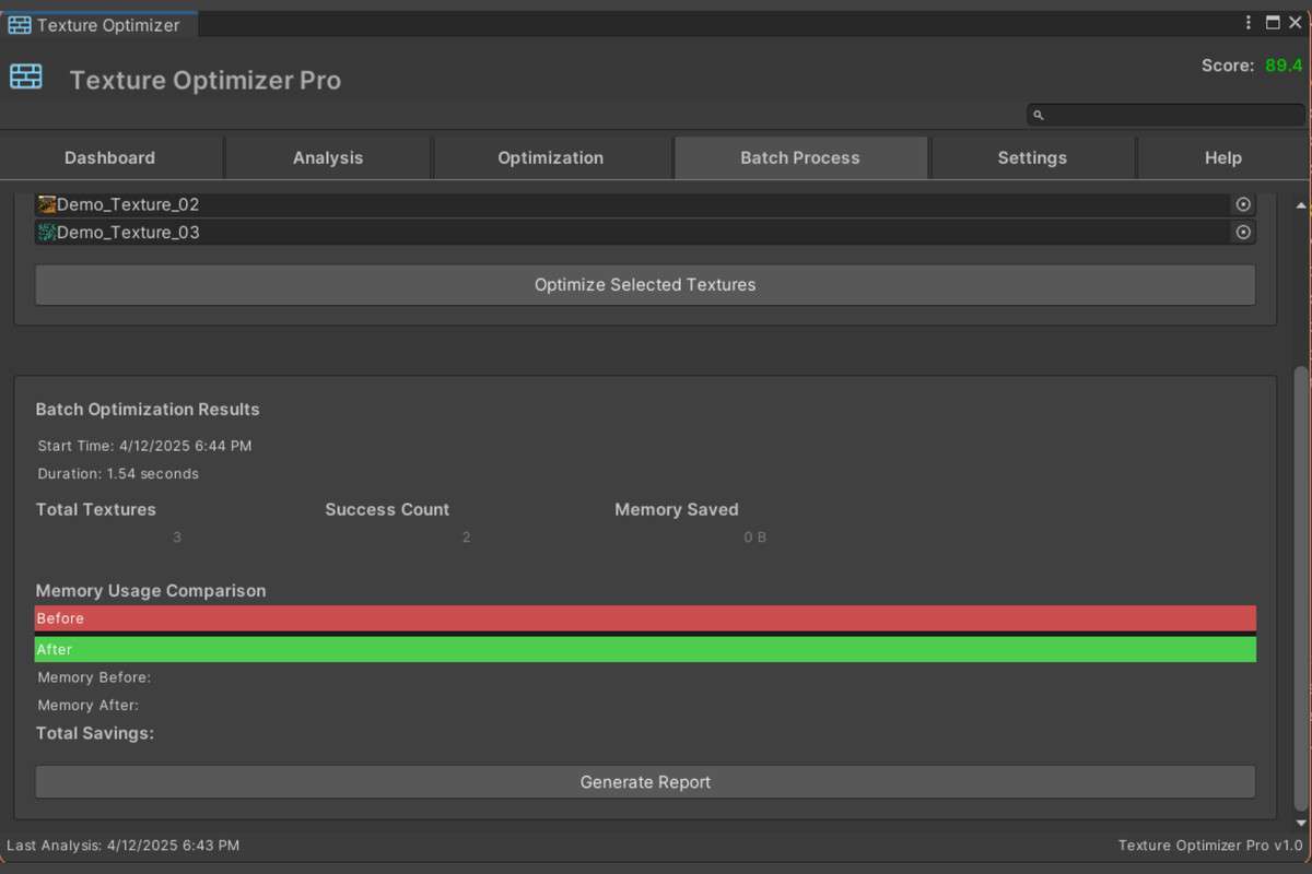 Texture Optimizer Pro (TOP) Screenshot {loop_index}