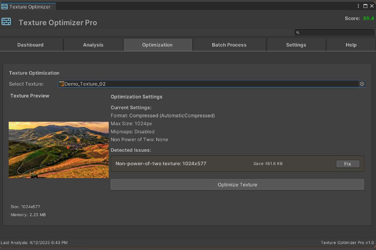 Texture Optimizer Pro (TOP) Screenshot {loop_index}