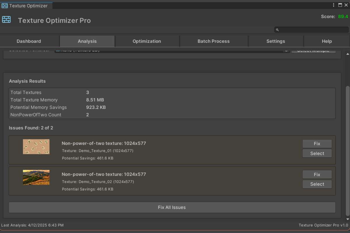 Texture Optimizer Pro (TOP) Screenshot {loop_index}