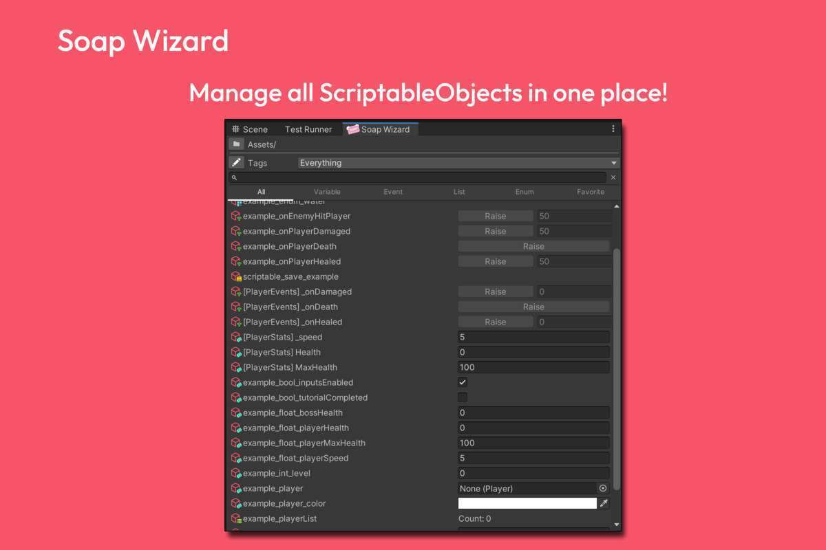 Soap – ScriptableObject Architecture Pattern Screenshot {loop_index}