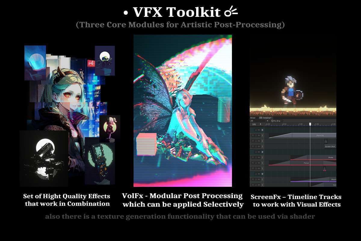 VolFx – VFX Toolkit (Post Processing, Shaders, Timeline Tools) Screenshot {loop_index}