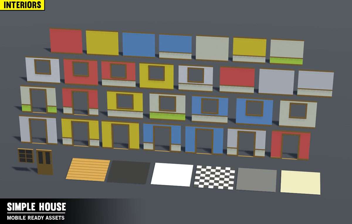Simple House Interiors – Cartoon assets Screenshot {loop_index}
