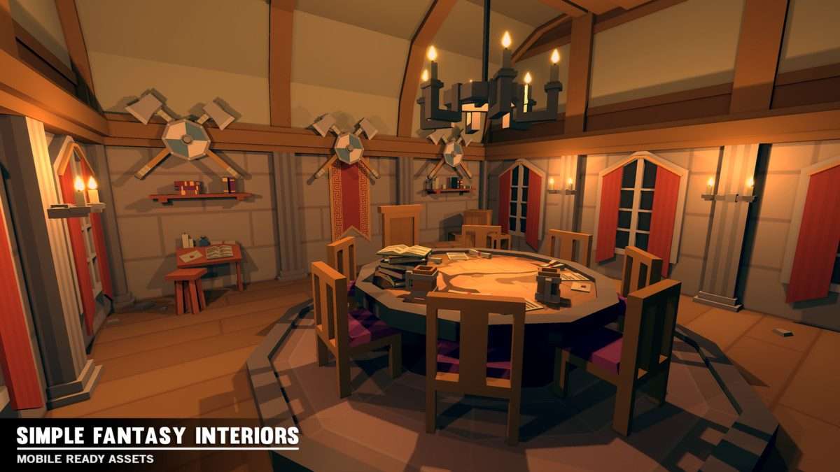 Simple Fantasy Interiors – Cartoon Assets Screenshot {loop_index}